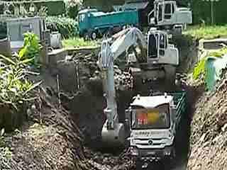 开挖挖机视频表演,工地上的独特表演盛宴